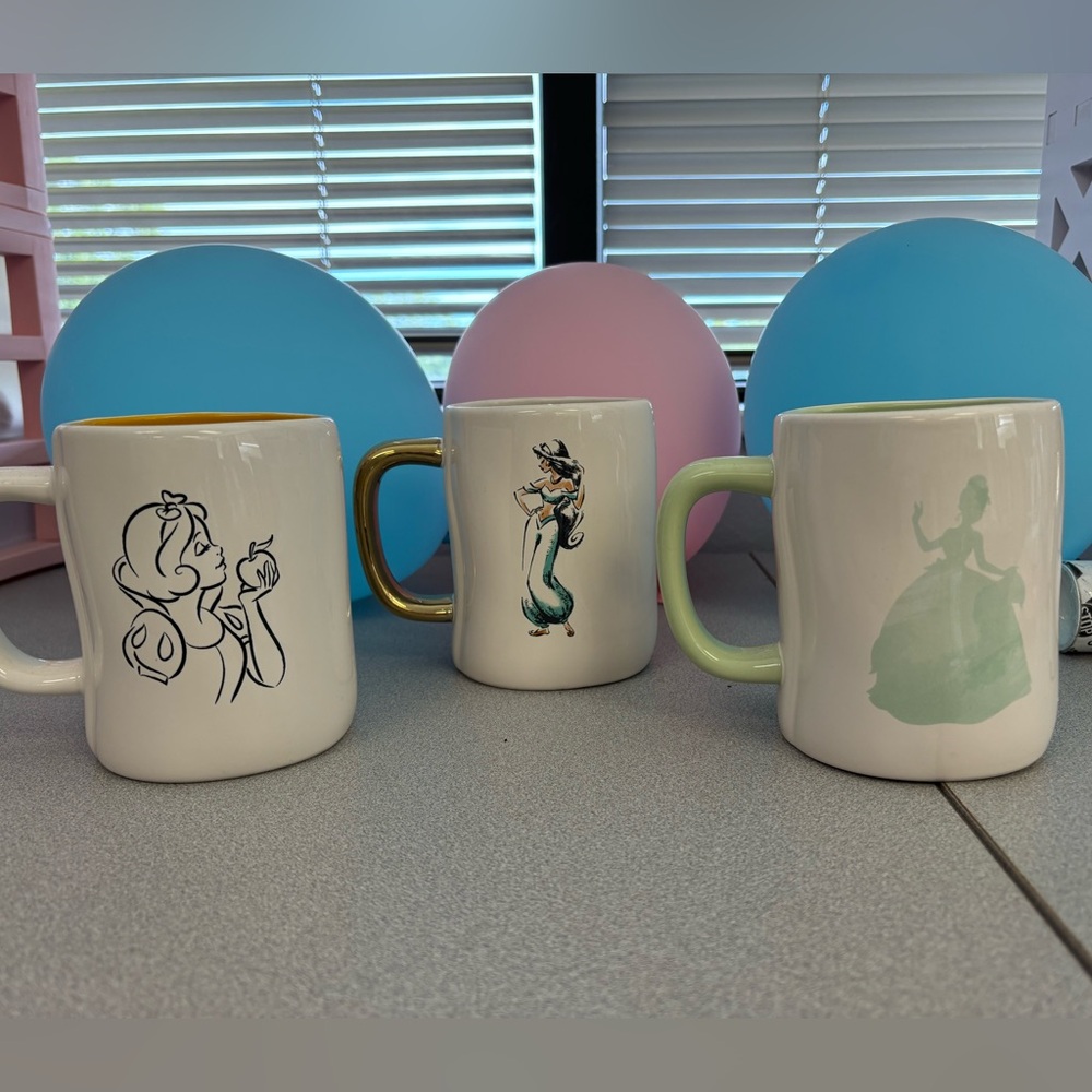 Rae Dunn Disney Princess Mugs